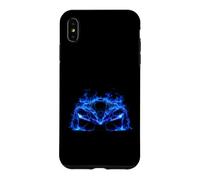 Custodia per iPhone XS Max Fuoco Fiamma Blu Sport Auto Scuro Supercar Velocità