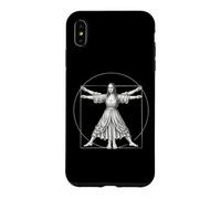 Custodia per iPhone XS Max Fusione di Leonardo da Vinci: Gioconda e l'uomo vitruviano