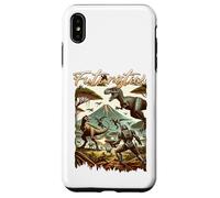 Custodia per iPhone XS Max Futuristic Dinosaur Battle Sci Fi Action Art Warrior