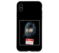 Custodia per iPhone XS Max Galassie divertenti dell'universo si scontrano con il telescopio Hubble dello spazio profondo