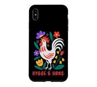 Custodia per iPhone XS Max Galline da cortile Hygge Folk Art Gallo