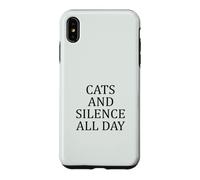 Custodia per iPhone XS Max Gatti e silenzio tutto il giorno tranquillo