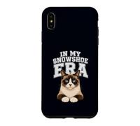 Custodia per iPhone XS Max Gatto con le ciaspole nella mia era racchette da neve Razza Proprietario Mamma Papà