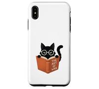 Custodia per iPhone XS Max Gatto Nero Legge L'Arte della Guerra Divertente