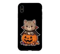 Custodia per iPhone XS Max Gatto vampiro in zucca con caramelle
