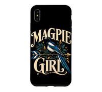Custodia per iPhone XS Max Gazza Ragazza Corvid Bird Amante Birdwatching
