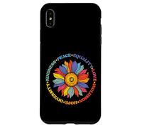 Custodia per iPhone XS Max Gentilezza Pace Uguaglianza Amore Speranza Diversità Diritti Umani