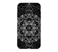 Custodia per iPhone XS Max Geometria sacra Metatrons Cube Dot lavoro