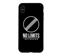 Custodia per iPhone XS Max GERMANY AUTOBAHN NO SPEED LIMIT SIGN SYMBOL BUNDESAUTOBAHN