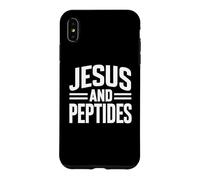 Custodia per iPhone XS Max Gesù E Peptidi Stack Fitness Biohacker Palestra Scienza Bibbia