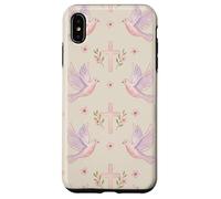 Custodia per iPhone XS Max Gesù Fede Croce Colomba Floreale Rosa Preghiera Donna Style