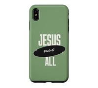 Custodia per iPhone XS Max Gesù Paid It All For Me Christian Faith Message Inspiration