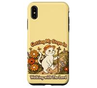 Custodia per iPhone XS Max Getting My Steps in Walking With The Lord Christian Cat