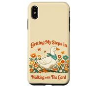 Custodia per iPhone XS Max Getting My Steps in Walking With The Lord Christian Floral
