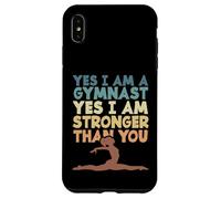 Custodia per iPhone XS Max Ginnastica Sì, sono una ginnasta Sì, sono più forte di te