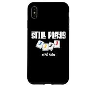 Custodia per iPhone XS Max Gioca ancora con piastrelle Rummikub divertente gioco di parole