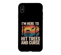 Custodia per iPhone XS Max Giocatore di golf retrò I'm here to Hit Trees and Curse
