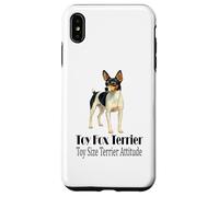 Custodia per iPhone XS Max Giocattolo Fox Terrier Cane Toy Size Terrier Attitude Pet Citazione