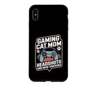 Custodia per iPhone XS Max Gioco Gatto Mamma Colpi Alla Testa E Graffi Testa Gamer
