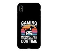 Custodia per iPhone XS Max Gioco introverso conversazione minima Tempo massimo del cane