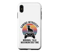 Custodia per iPhone XS Max Gioco introverso conversazione minima Tempo massimo del cane