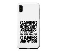 Custodia per iPhone XS Max Gioco introverso Il mio spazio sicuro sono i giochi e il mio cane