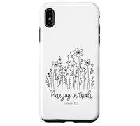 Custodia per iPhone XS Max gioia pura nelle prove uomini cristiani donne amano Dio Gesù