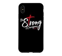 Custodia per iPhone XS Max Giosuè 1:9 - Sii forte e coraggioso