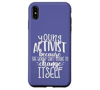 Custodia per iPhone XS Max GIOVANE ATTIVISTA IL MONDO NON CAMBIERÀ SE STESSO Meme