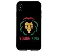 Custodia per iPhone XS Max Giovane re africano Lion Boy Black History Month Ragazzi africani