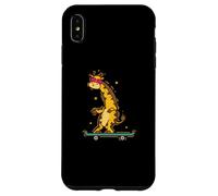 Custodia per iPhone XS Max Giraffa su uno skateboard Zoo Animal Park