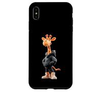 Custodia per iPhone XS Max Giraffe Cool Cute Kawaii Cartoon Safari Uomini Donne Bambini