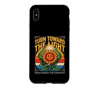 Custodia per iPhone XS Max Girare verso la filosofia del girasole chiaro
