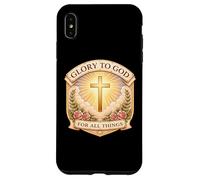 Custodia per iPhone XS Max Gloria cristiana a Dio per tutte le cose Gesù Cristo Donna
