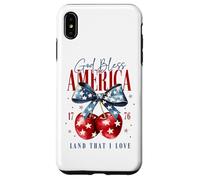 Custodia per iPhone XS Max God Bless America 1776 Terra che amo Backprint