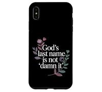 Custodia per iPhone XS Max God's Last Name Is Not Damn It Church Sarcasm Jokes -