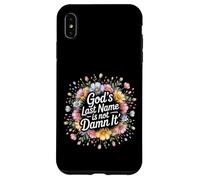 Custodia per iPhone XS Max God's Last Name Is Not Damn It Church Sarcasm Jokes -