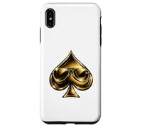 Custodia per iPhone XS Max Golden Spade Sunglasses Poker Casino Lucky Symbol