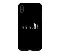 Custodia per iPhone XS Max Golfer Heartbeat Line - Golf Lover Golf Player