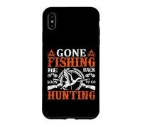 Custodia per iPhone XS Max Gone Fishing Be Back Soon To Go Hunting Hunter Life Nature