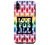 Custodia per iPhone XS Max Good Luck Trolls Love For All Rainbow