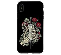 Custodia per iPhone XS Max Gothic Floral Skeleton Hand Syringe Funny Nurse