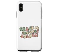 Custodia per iPhone XS Max GRACE IS THE ONLY SOLULU - Divertente design religioso per cristiani