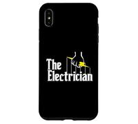 Custodia per iPhone XS Max Grafica divertente The Electrician Master Sparky Lightning Bolt