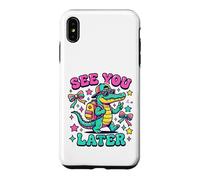 Custodia per iPhone XS Max Grafica Groovy Alligator Student Addio