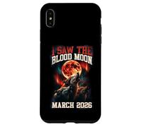 Custodia per iPhone XS Max Grafica retrò I Saw The Blood Moon 2026 Howling Wolves