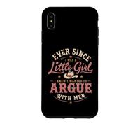 Custodia per iPhone XS Max Grafica retrò western da cowgirl di Argue With Men