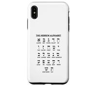 Custodia per iPhone XS Max Grafico delle scommesse Aleph per l'apprendimento della lingua yiddish dell'alfabeto ebraico