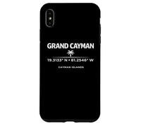 Custodia per iPhone XS Max Grand Cayman Coordinate Isole Cayman Travel Design