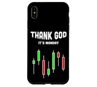 Custodia per iPhone XS Max Grazie a Dio il suo lunedì Stock Trader Forex Candlestick